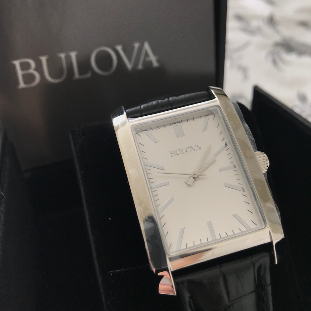 Bulova classic rectangular watch NWT